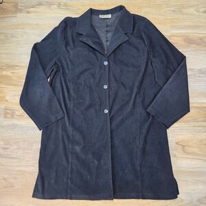 💇‍♀️Briggs Black Triple Button Lightweight Long Sleeve Jacket 3XL